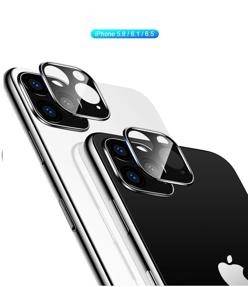 Закаленное стекло для iPhone XS XR X 11 Pro Max защитная стеклянная пленка объектива камеры