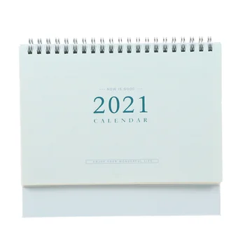 

Solid Color Portable Desktop 2021 Calendar Daily Schedule Planner Desk Calendar