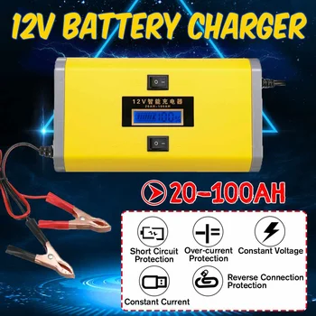 

12V 8A Pulse Repair Charger with LCD Display Motorcycle Car Battery Charger For Car Motorcycle Lead Acid Battery Agm Gel Wet