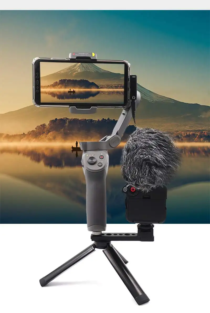 Карданный шарнир аксессуары для DJI OSMO для мобильных 2 3 карданный шарнир аксессуары Алюминиевый удлинитель адаптер держатель 1/4 винтовой кронштейн крепление