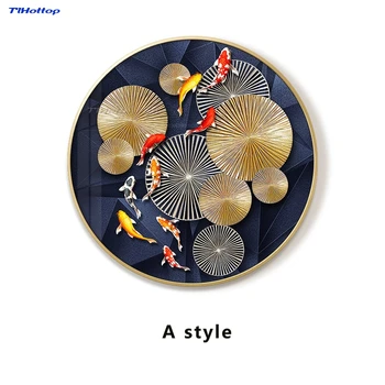 

Entrance Decorative Painting Circular Passage Corridor Background Wall Paintings A style 1pc