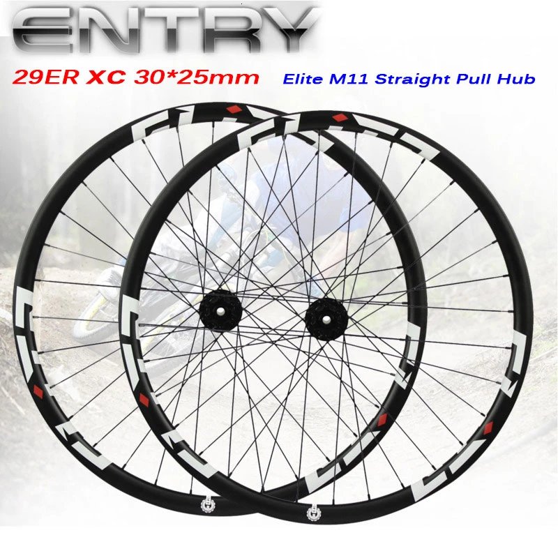 

ELITE 29er Mtb Carbon Wheels 30mm Width Bicycle Wheel Carbon Wheels Carbon Mtb Wheels 29 Elite M11 Straight Pull Hub Wheelset