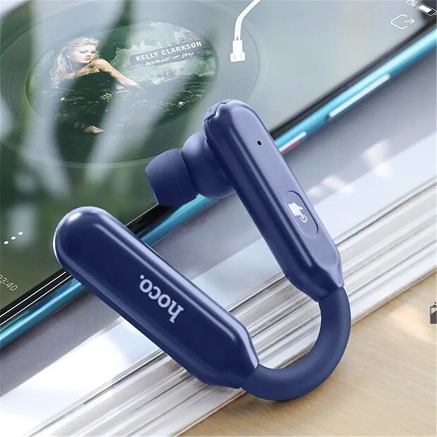 Business Headset Bluetooth Earphone Over Ear Phones Single Earpiece Headphones Handsfree Headphone With Microphone Head Phones