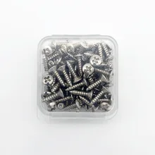60 шт. Шурупы для электрогитары SQ ST LP TL универсальная гитара ПЛАСТИНА баса Крепление инструмент Luther 12*3 мм с коробкой
