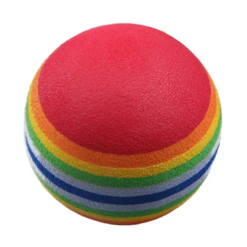 

Hot AD-50pcs Golf Swing Training Aids Indoor Practice Sponge Foam Rainbow Balls