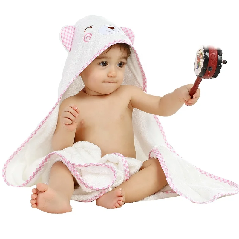 Animal Baby Amazon Hot Sale China Supplier 100% Bamboo Gold Wholesale Solid Color Hooded Towel