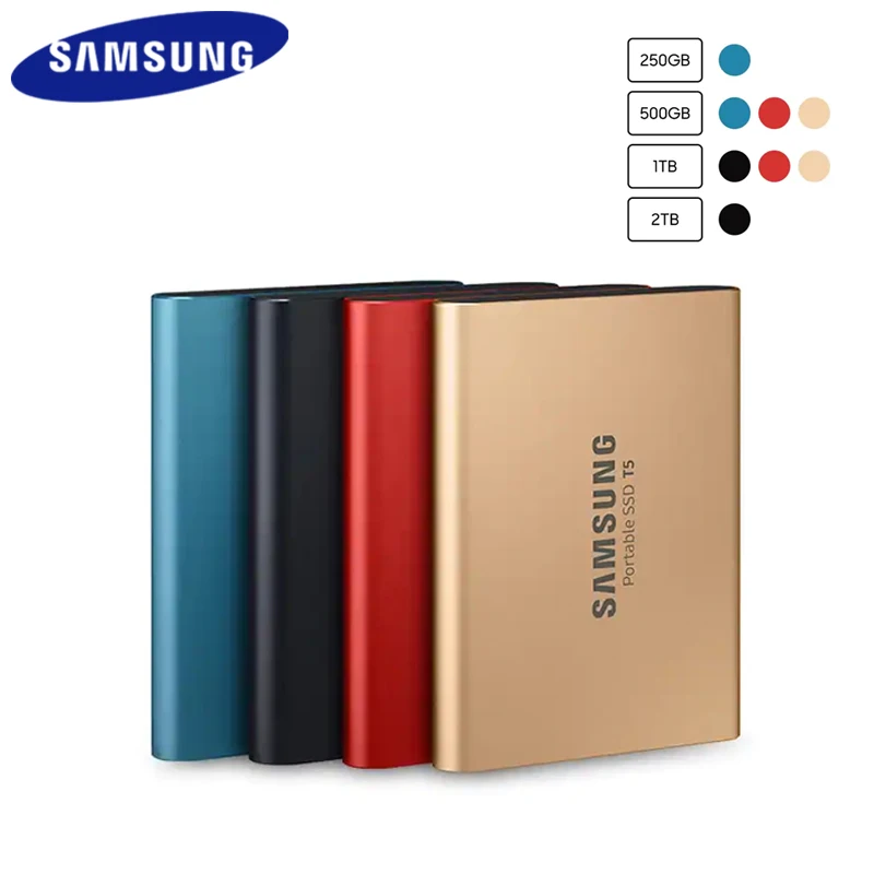 Samsung t5 Портативный ssd Внешние накопители 250 ГБ 500 1 ТБ USB 3,1 Gen2 внешний жесткий диск ssd Портативный