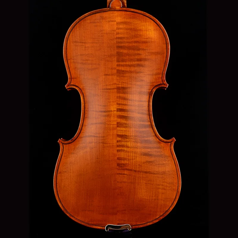 CHRISTINA Professional Violin EU2000A European Workshop Finished Classic Oil-based Varnish Two-piece Flame Maple Ebony Fittings