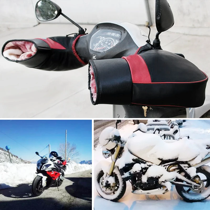 

1 Pair Motorcycle Handlebar Gloves Hand Protection Warmer Muffs For Motorbike Scooter ATV Quad Etc Motorcycle Accessories