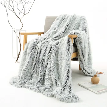 

Blanket Long Velvet Double Layer Blanket Crystal Velvet Casual Blanket Blanket Double Color Small Blanket