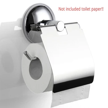 

Hanger Bath Supplies Firm Structure Durable Toilet Paper Holder Stainless Steel Wall Mounted Strong Suction Cup