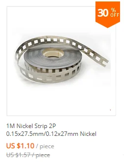 50pcs Nickel Plated Steel Strip Nickel Plate Strap Strip Sheets For 18650 Battery Spot Welding Machine Welder /Spot Welder soldering stations