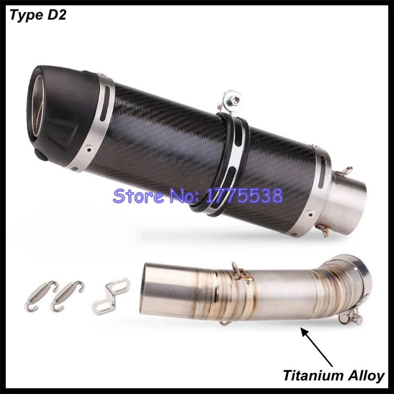 For KTM 250 390 Adventure 2020-2023 Motorcycle Exhaust Mid Link Pipe Titanium Alloy Connect Pipe Carbon Muffler for KTM 390 ADV - Image 6