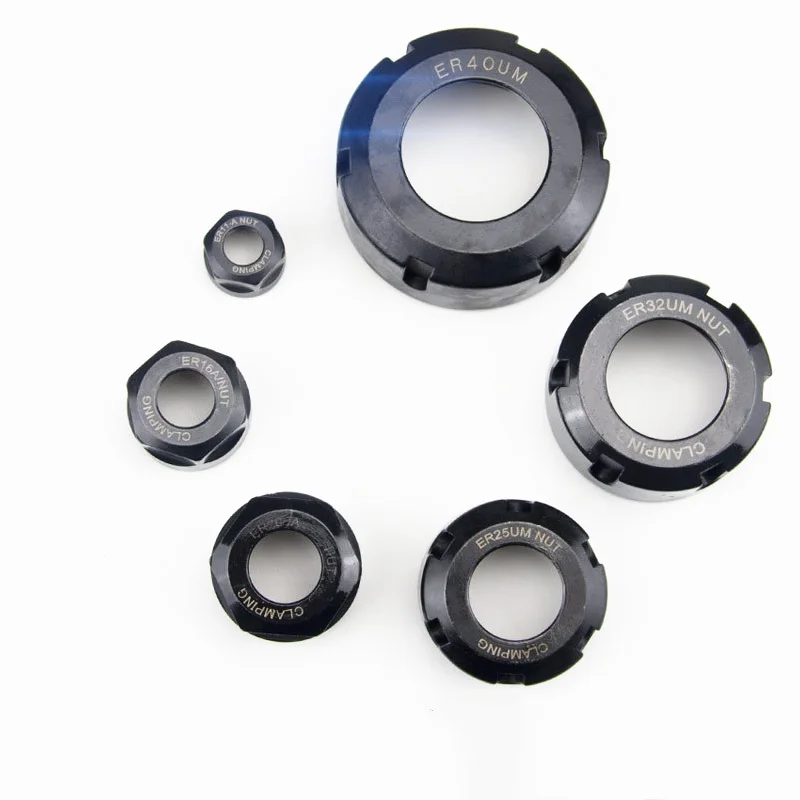 1PCS ER11 ER16 ER20 ER25 ER32 CNC Router Engraving 1Pcs ER20 Nuts ER High Precision Machine Nut ER Collet Accessory Sparepart