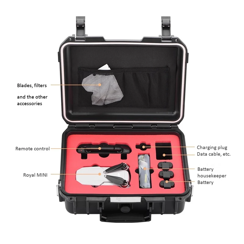 Buy Carrying Case for DJI Mavic Mini Waterproof Hard ABS Storage Bag for Mavic Mini Drone Accessories(