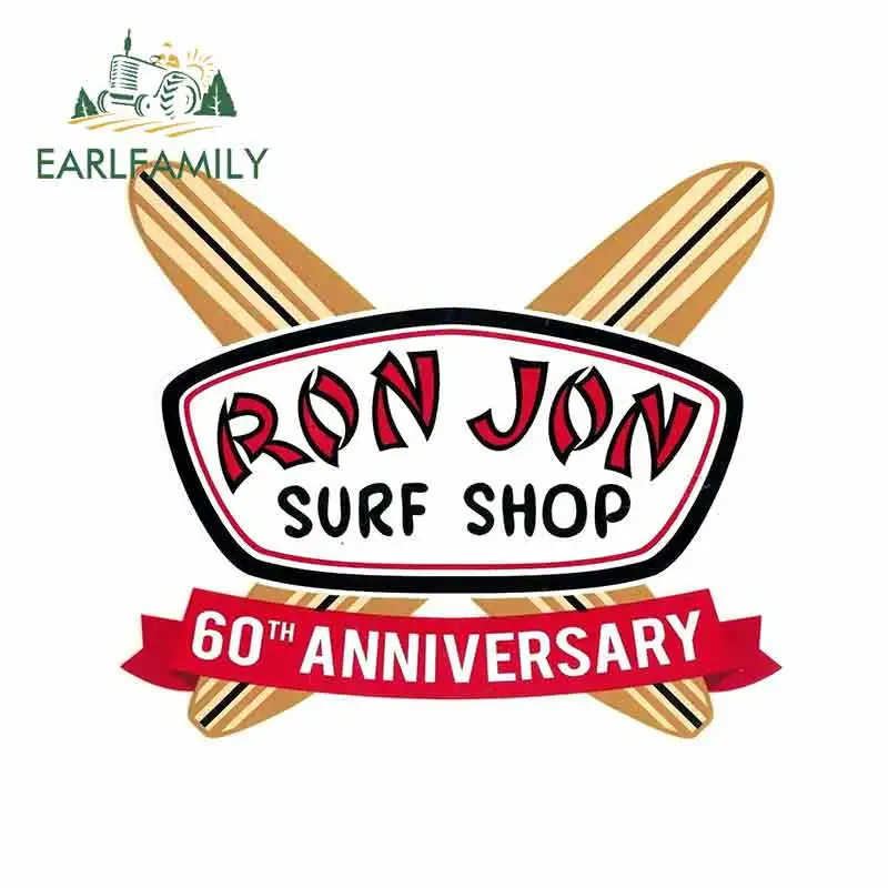 EARLFAMILY 13 см x 11 5 для Ron Jon Surf Shop 60-летняя виниловая наклейка креативная s подходит GTR