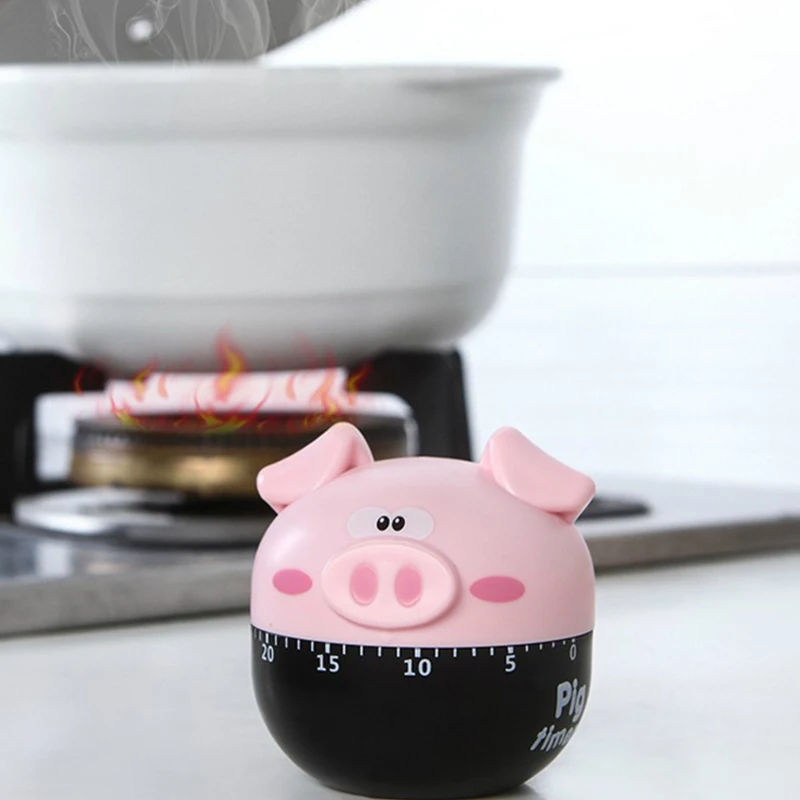 

Kitchen timer creative cartoon baking alarm clock cute pig timer