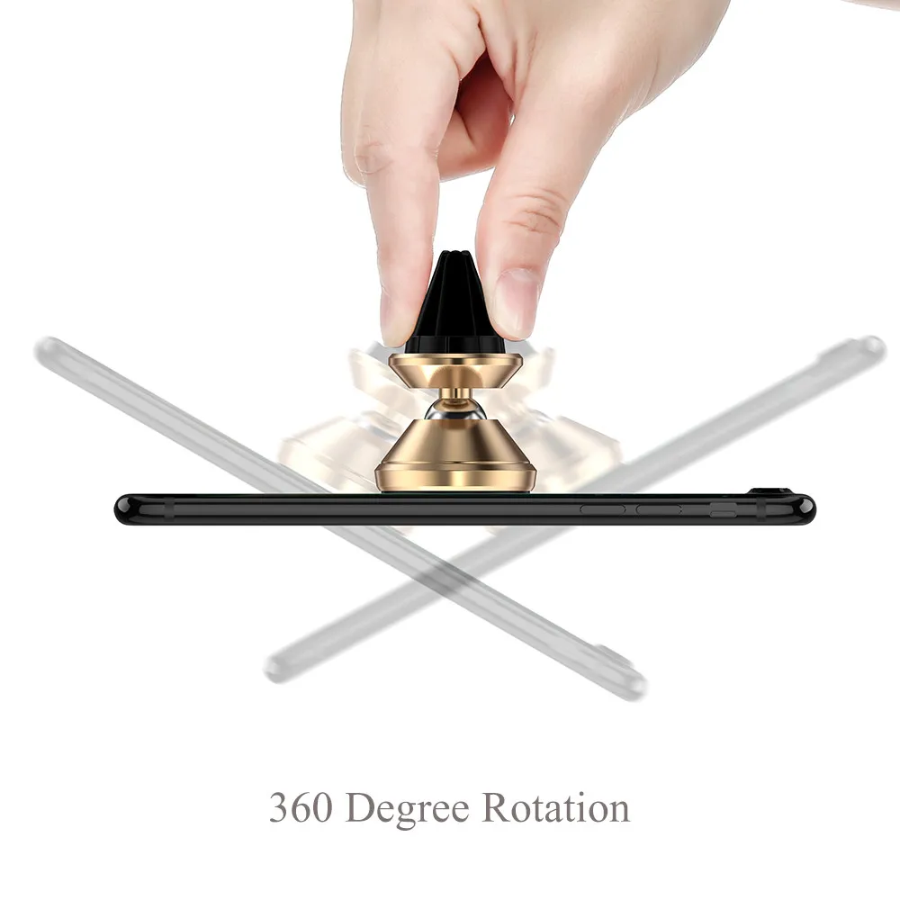 FLOVEME Magnetische Auto Handy Halter 360 Grad Luft Steckdose Montieren Stehen Inhaber Unterstützun