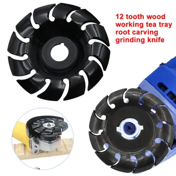 

90cm 12 Teeth Replacement Parts Wood Shaping Disc Cutting Professional Woodworking Tool Carving Manganese Steel Rotary 16mm Bore