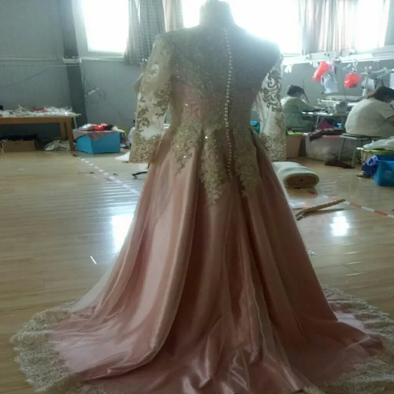 Vestido De Noiva Luxuoso Bordado Com michangas E perolas Vestido longo modelos de vestidos