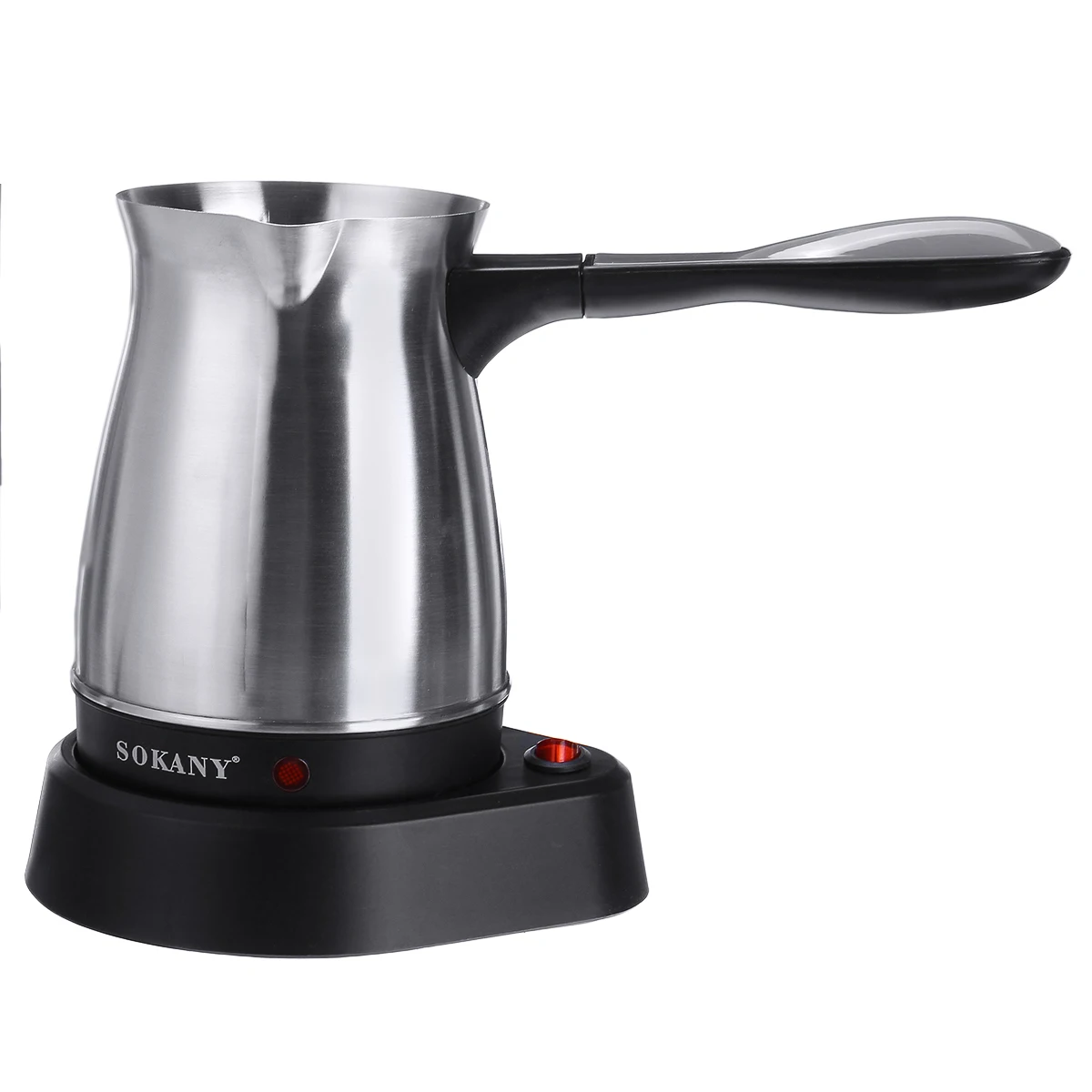 Beste 500 Ml Elektrische Koffiemachine Rvs Draagbare Griekse Turkse Koffiezetapparaat Elektrische Moka Pot Home Office Koffie Waterkoker