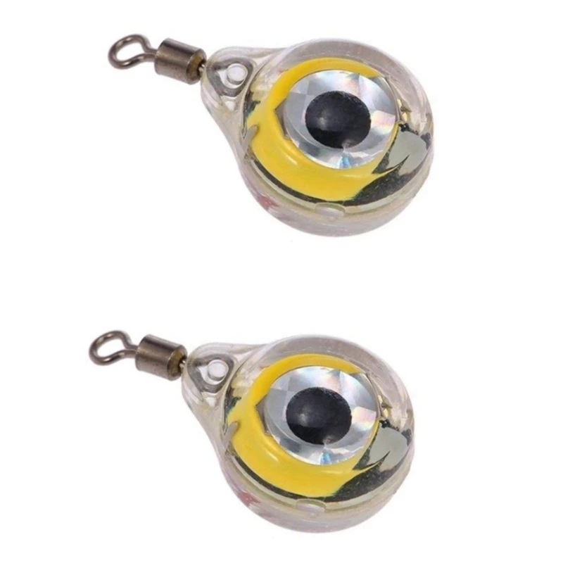 

2 Pcs Fishing Lights Night Fluorescent Glow LED Underwater Night Fishing Light Lure for Attracting Fish LED Fishing Supplies, Bl