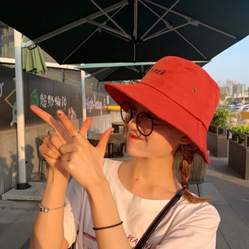 

Fisherman hat female cute soft sister Japanese summer sun hat female new sunscreen sun hat