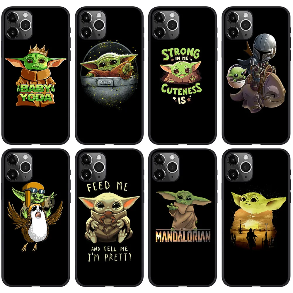 DUSH Baby yoda meme Mandalorian для iPhone 11 Pro Xs Max X Xr 7 8 6 Plus детский чехол Yoda милый силиконовый с