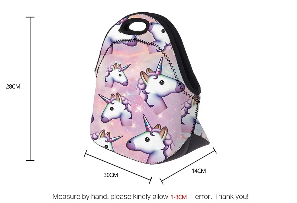 unicorn Neoprene lunch bag 4
