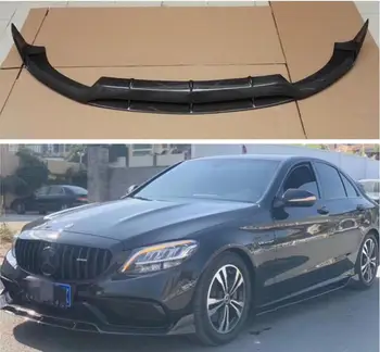 

CARBON FIBER Front Bumper Lip Spoiler FOR Mercedes-Benz C Class W205 C63 C43 AMG C180 C200 C260 C300 Sedan 2015-2018