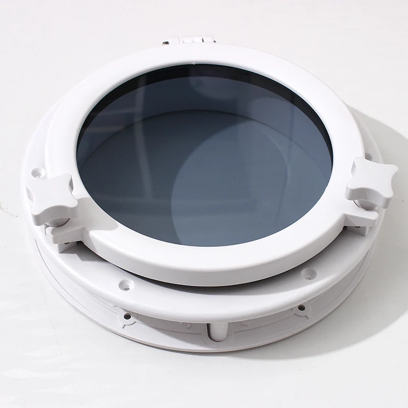 Универсальный 21 см Круглый ABS автомобильный катер Porthole освещение окно открывающийся люк Замена предварительно просверленные аксессуары черный легко установить