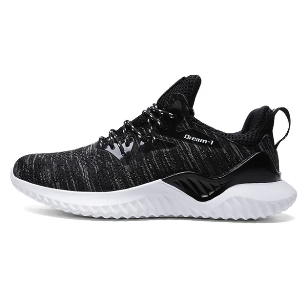 Мужская обувь, кроссовки для бега air, Loopschoenen Mannen, на шнуровке, спортивные кроссовки, Zapatillas Sportschoenen, для улицы, Wandelen - Цвет: Black White
