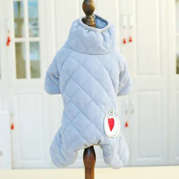 

PETCIRCLE Pet Clothes Teddy Pomeranian Dog Autumn And Winter Thick Warm Cotton Jacket Cute Fashion Bag Belly Love Jacket