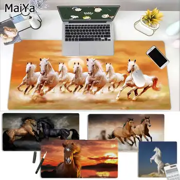 

Maiya Custom Skin Horse Animal gamer play mats Mousepad Free Shipping Large Mouse Pad Keyboards Mat
