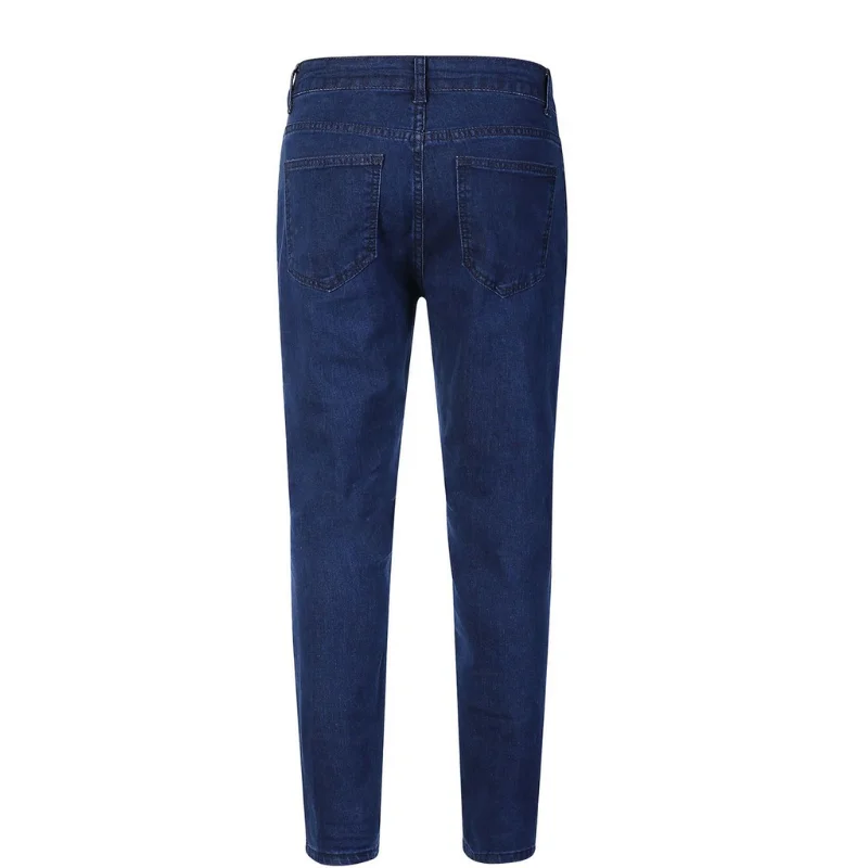 Fashion Streetwear Men Vintage Thin Destroyed Ripped Jeans Punk Pants