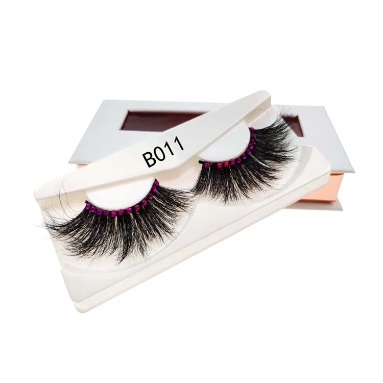

100% Mink Eyelashes Diamond Series 25mm 3D Mink Eyelashes Wispy Long Fluffy Fake Lashes Makeup Big Volume Reusable False Eyelash