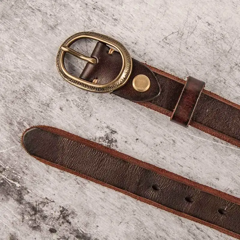 New Belt Men's Fashion Men's Leather Belt Luxury Thickening Real Leather Strap Men's Jeans Belt Men's Men's Gift Harajuku Punk