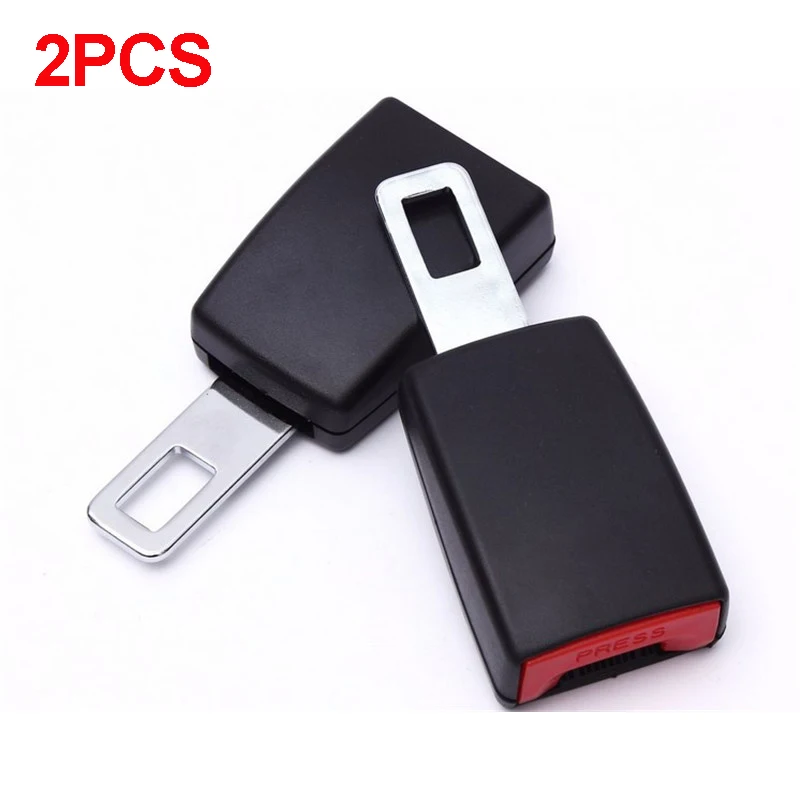 

2pcs Universal Car Seat Belt Clip Extenders Safety Seatbelt Buckle Plugs 21mm