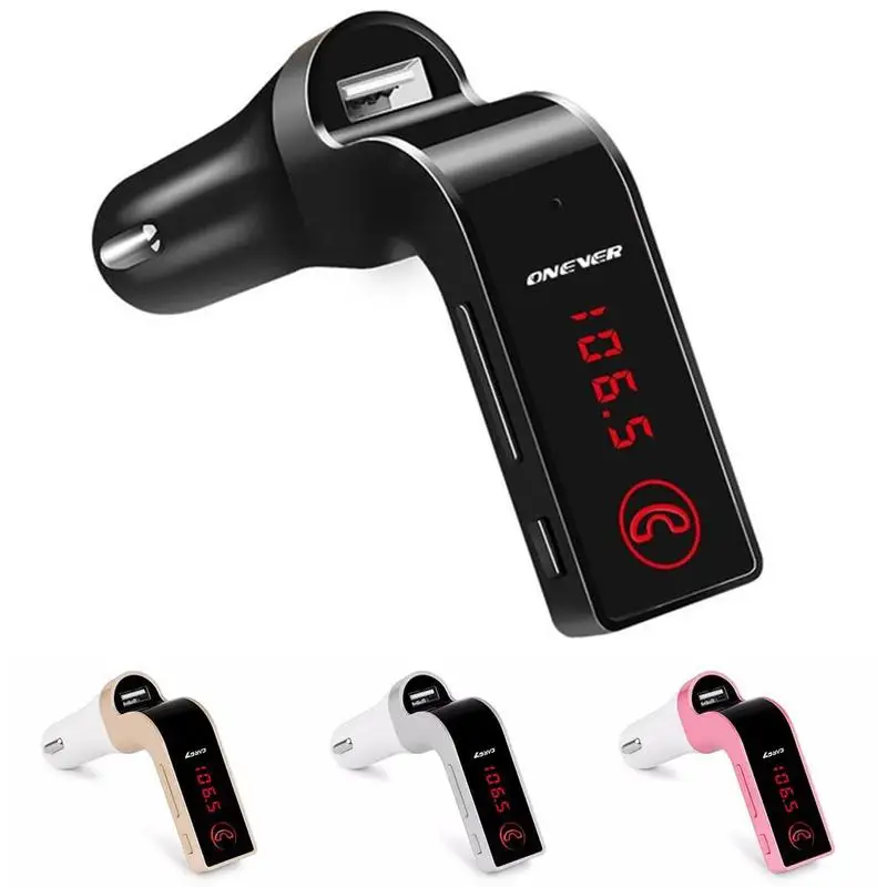 DDKSPARK беспроводной Bluetooth AUX модулятор Автомобильный комплект USB TF слот для карт lcd Hands-Free fm-передатчик MP3 музыкальный плеер с микрофоном
