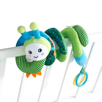 

New Newborn Baby Soothing Bed around Boys and Girls Plush Cartoon Bee Bed Trailer Rattle Toy Baby Stroller Accessories Decor