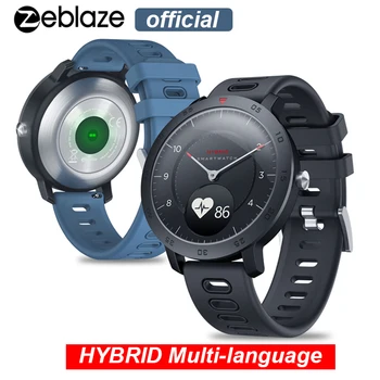 

2020 New Zeblaze Hybrid Smartwatch ECG/PPG Heart Rate Blood Pressure Monitor Smart Watch Sports Sleep Tracking Smart Reminder