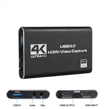 Video-Capture-Card Grabber Capturing OBS Hdmi-Compatible Live 1080P 60fps 4K USB 