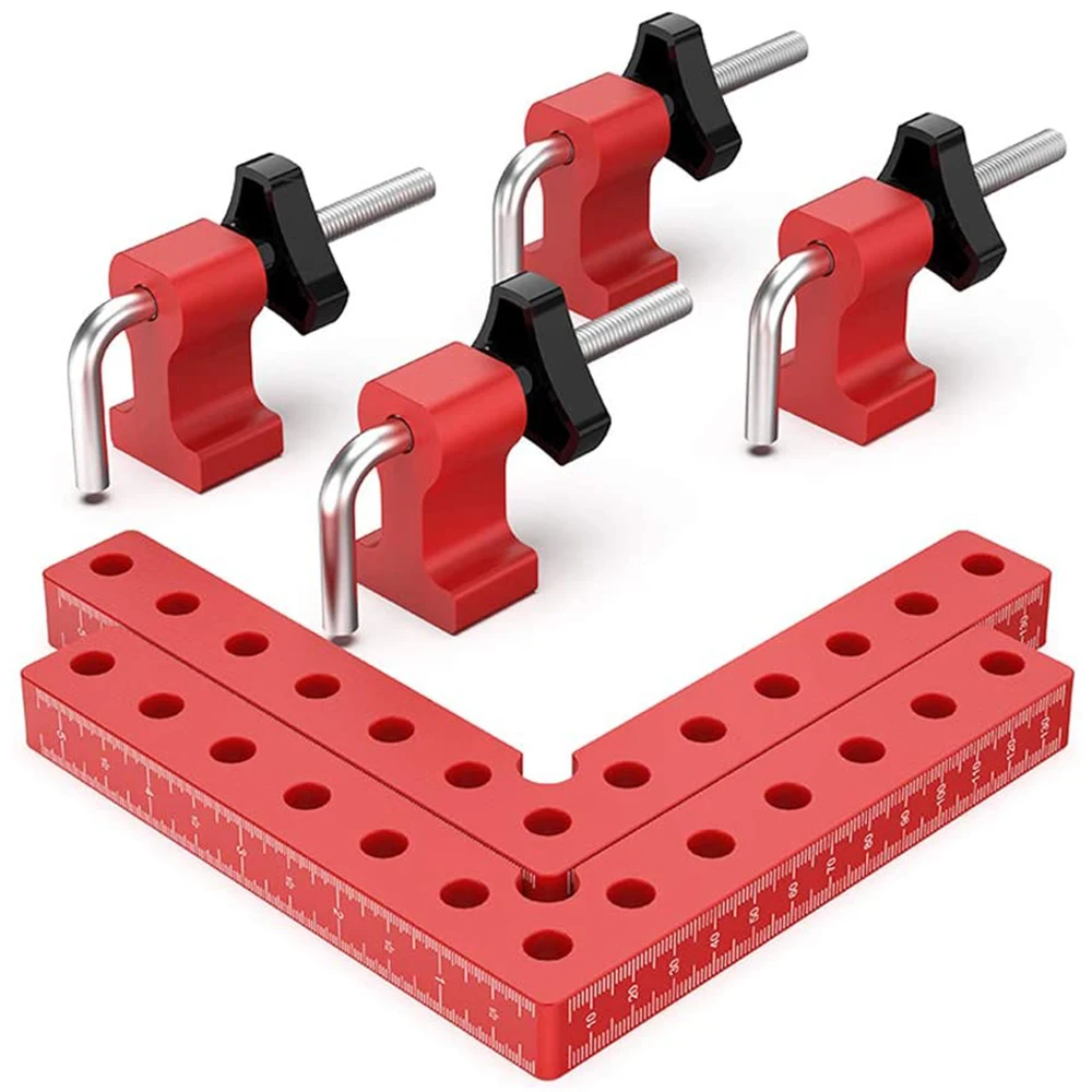 GanWei Woodworking Precision Clamping Square L-Shaped Auxiliary Fixture Splicing Board Positioning Fixed Clip Woodworking Tool