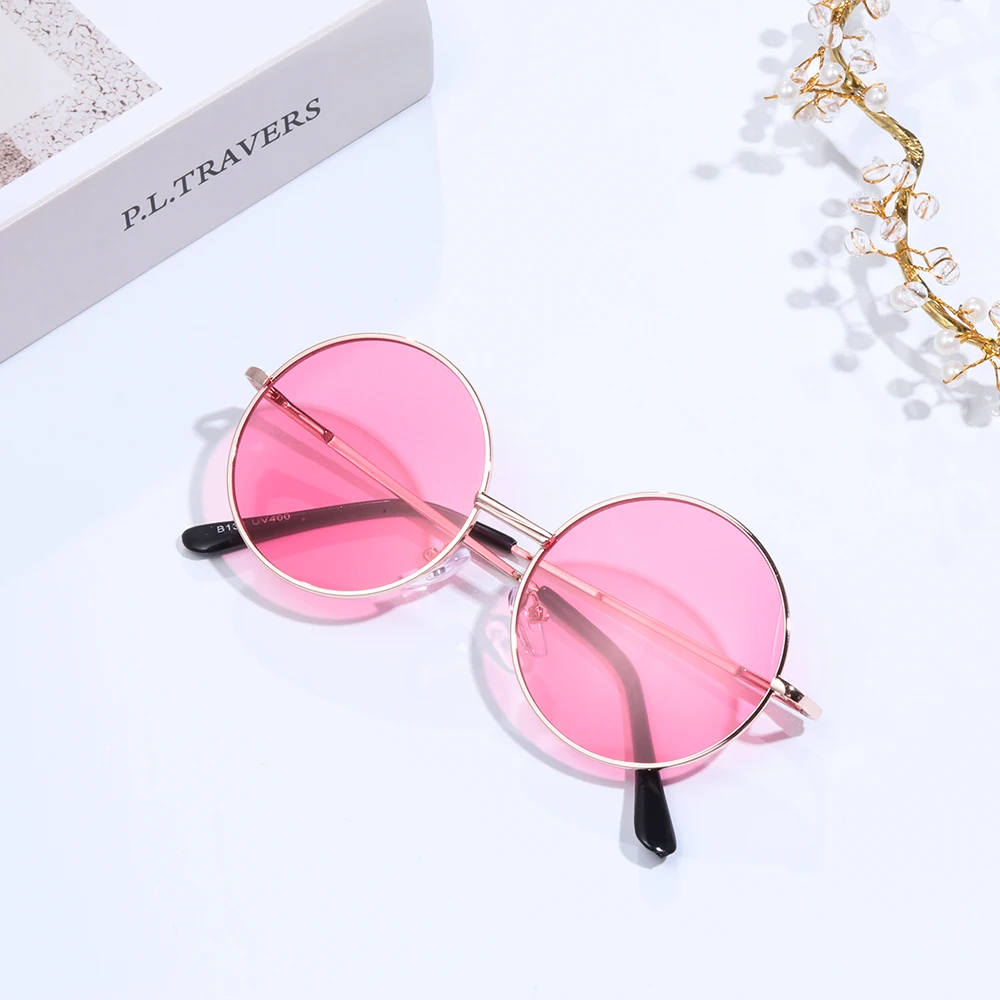 Retro Sunglasses for Children Candy Color Round Frame Sun Glasses kids sunglasses children sunglasses Anti-UV Vintage Sunglasses Eyewear 1PC