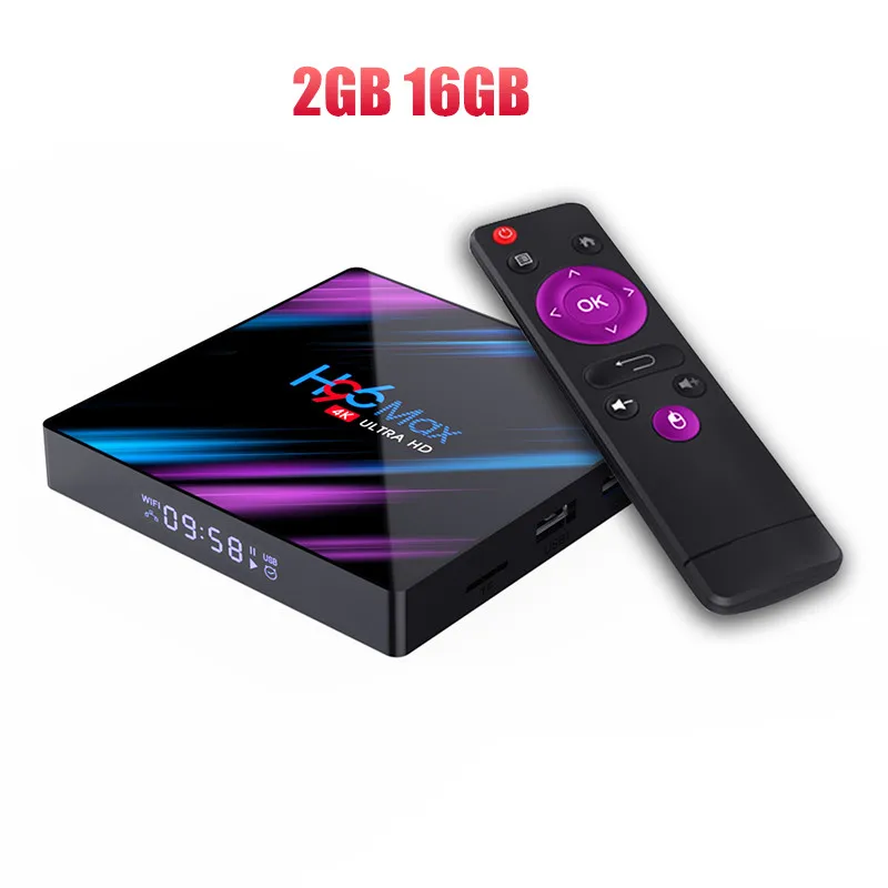 Only H96 Max 2G16G H96 Max RK3318 Android 9,0 Smart set top box 4G 32G/64G 2,4G& 5GHz Dual Wifi 4K HDR Box - Цвет: Only H96 Max 2G16G