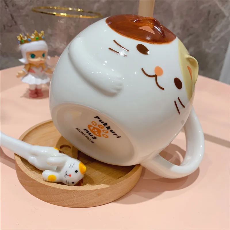 Ins милый 3d Кот кружки кошка керамические чашки кофе Кружка молоко чашка для завтрака