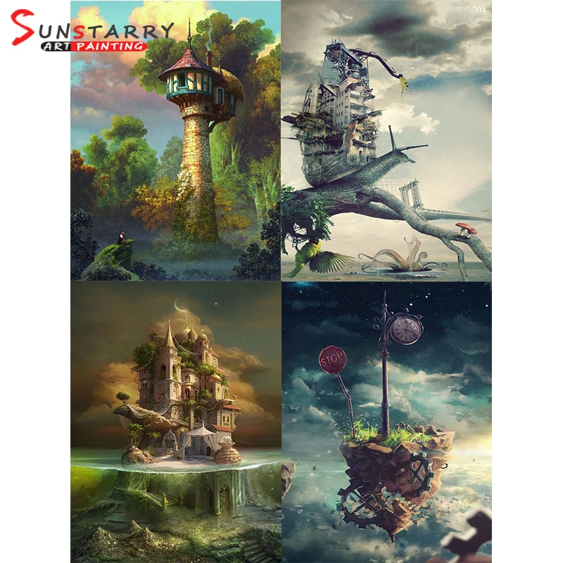 Sunstarry 5D алмазная живопись специальная креативная живописная ручная работа