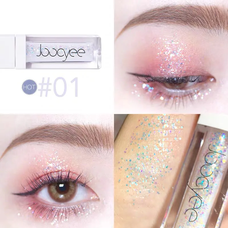 

Joocyee Galaxy Shining Liquid Eyeshadow Pearlescent Lasting Super Glitter Waterproof Lying Silkworm Brightens Ins Hot Eye Makeup