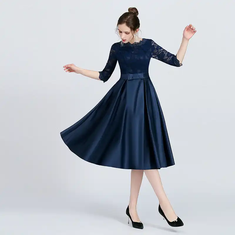 navy occasion dress plus size