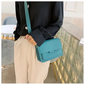 

Simple Retro Small Bag 2019 New Tide Wild Fashion Leisure Shoulder Crossbody Bags Western Style Shoulder Bag